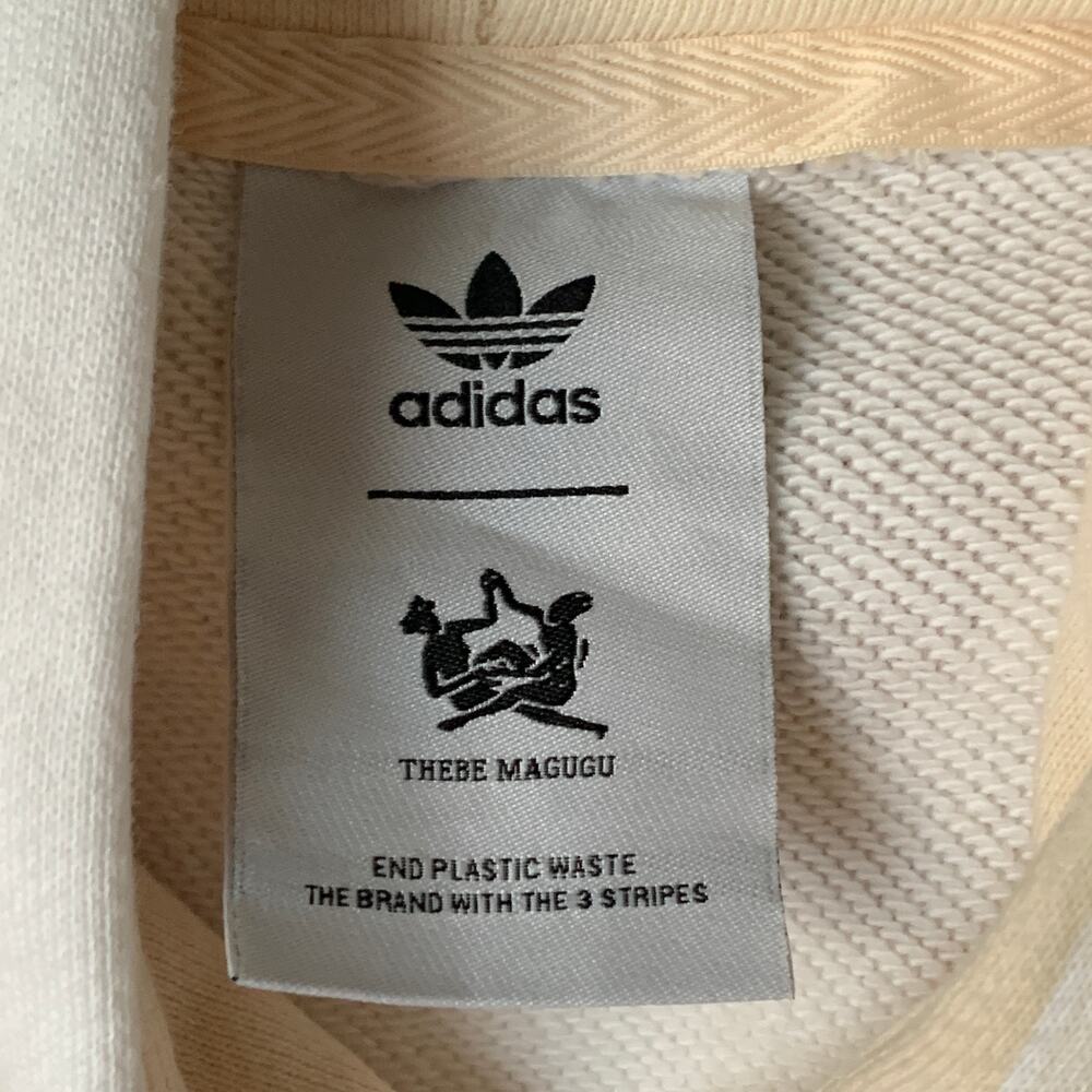 Adidas Originals x Thebe Magugu Cropped Hoodie Sweatshirt - Picture 13 of 16